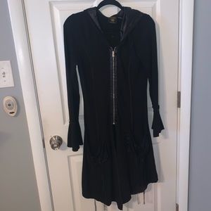 Vecceli Italy black zip up